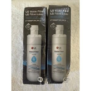 2 Pack LG LT1000PC Water Filter Refrigerator Genuine ADQ747935 NSF Certified.